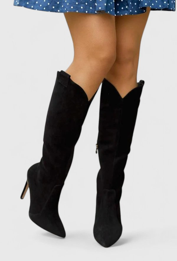 Harlow | Women's Knee High Boots Stiletto Heel