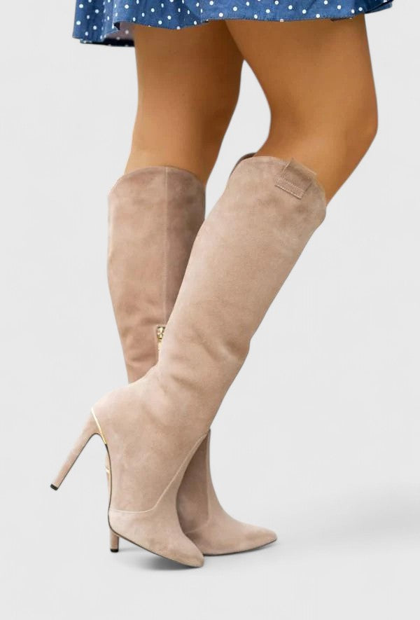 Harlow | Women's Knee High Boots Stiletto Heel
