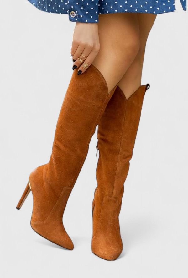 Harlow | Women's Knee High Boots Stiletto Heel