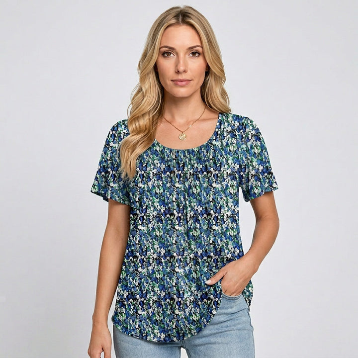Jardine | Ditsy Floral Print Scoop Neck T-Shirt