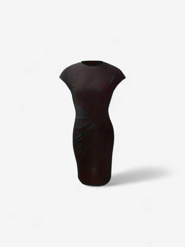 Waverly | Twist-Front Cap Sleeve Formal Dress
