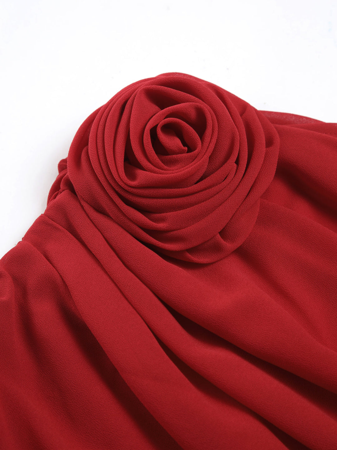 Rosette | One Shoulder Draped Chiffon Off Shoulder Top