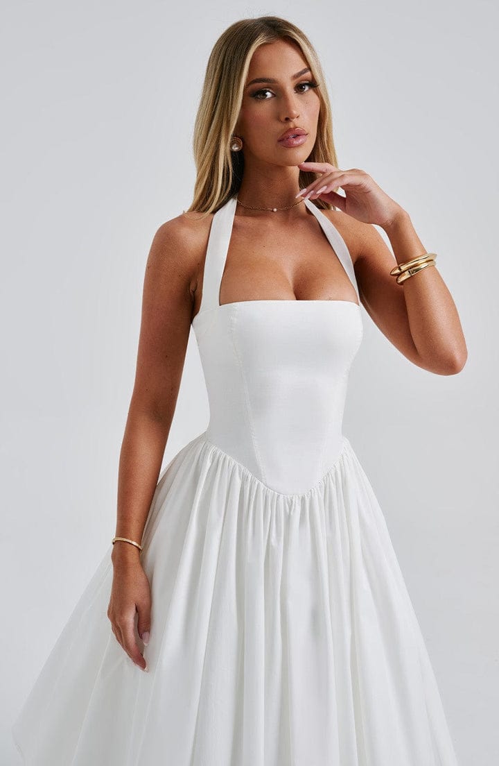 Scarlett | Women's Wedding Guest Dress Halter Tulle Midi