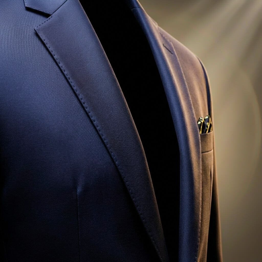 Sterling | Classic Single Button Blazer with Pocket Square