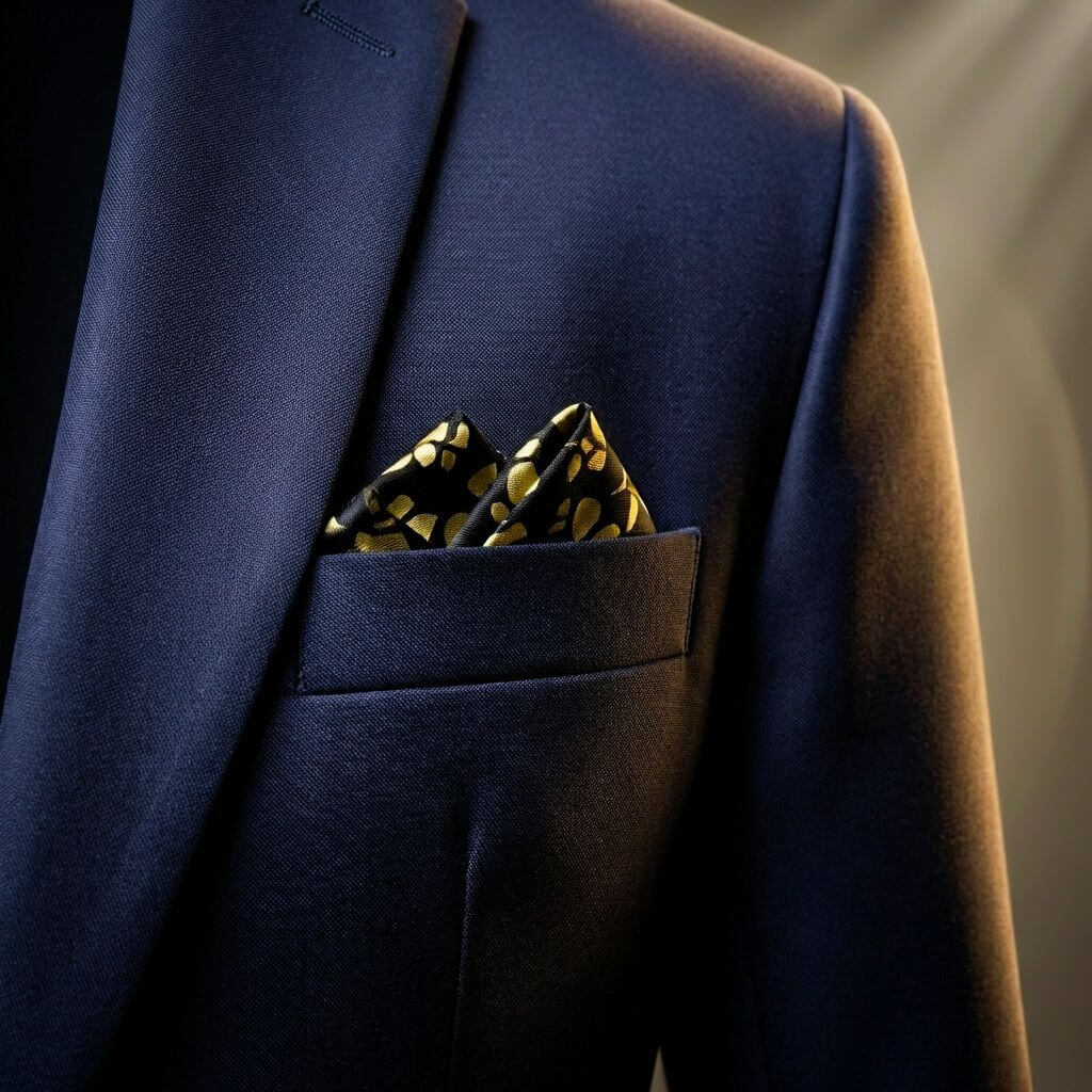 Sterling | Classic Single Button Blazer with Pocket Square