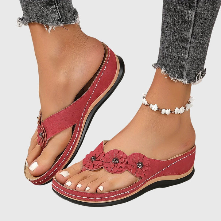 Delaney | Women's Orthopedic Thong Sandals – Ergonomic Arch Support Design