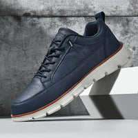 Croft | Leather Lace-Up Men Sneakers with Chunky Sole