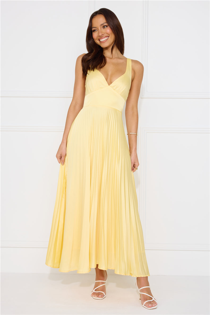 Goldie | Women's Wedding Guest Dress Pleated Cut Out Maxi