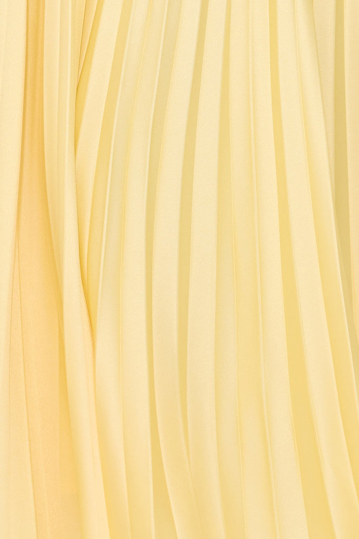 Goldie | Women's Wedding Guest Dress Pleated Cut Out Maxi