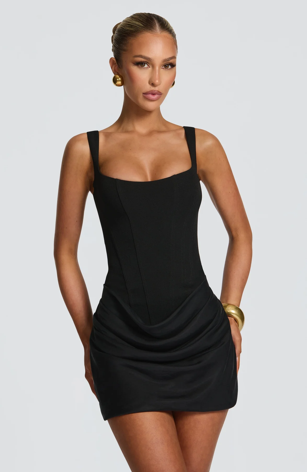 Noemi | Women's Wedding Guest Dress Corset Mini Ruched
