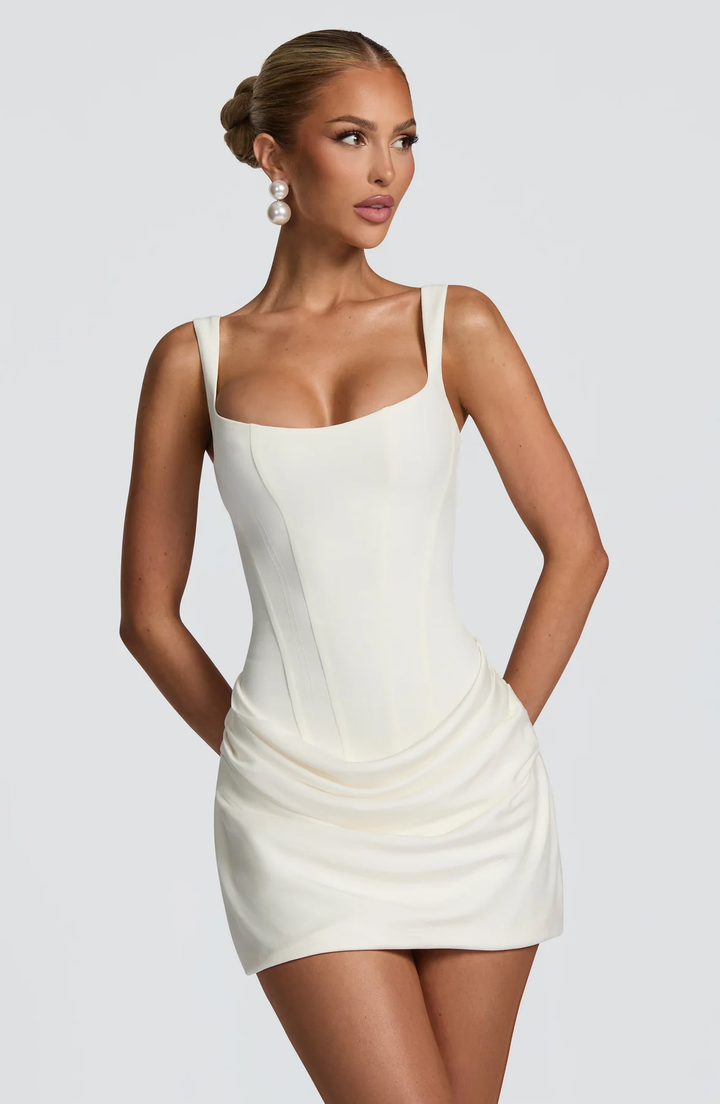 Noemi | Women's Wedding Guest Dress Corset Mini Ruched