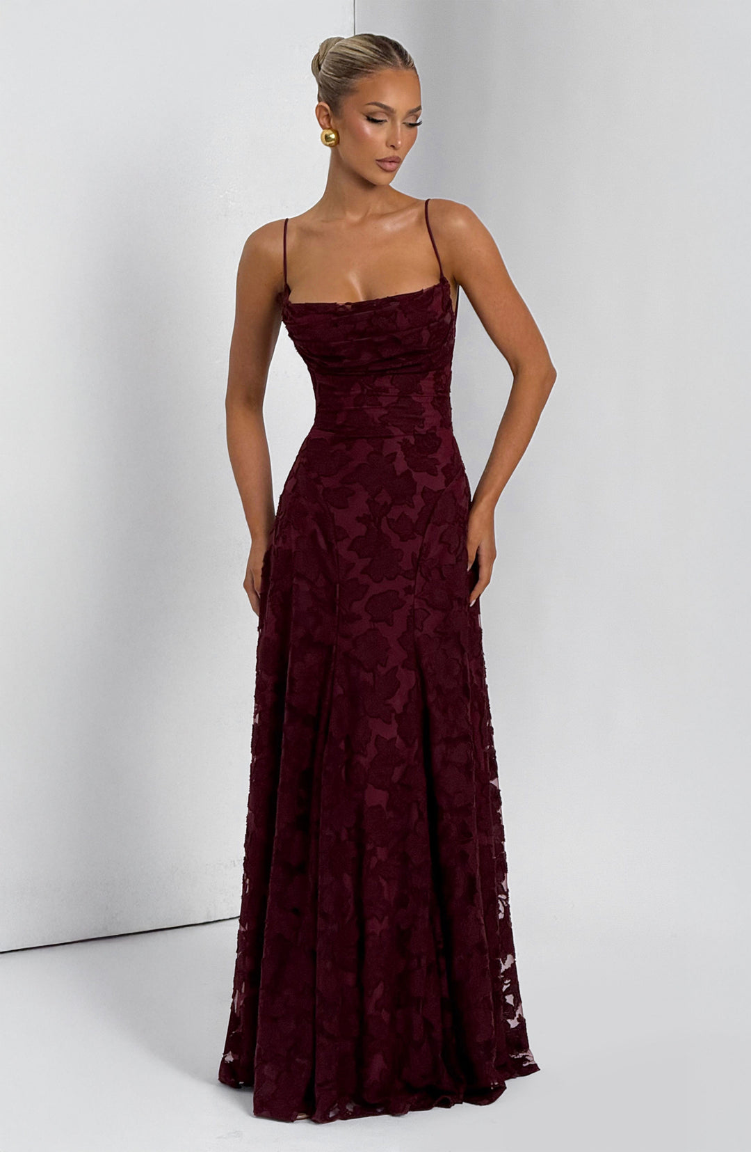 Ottilie | Women's Wedding Guest Dress Floral Lace Maxi