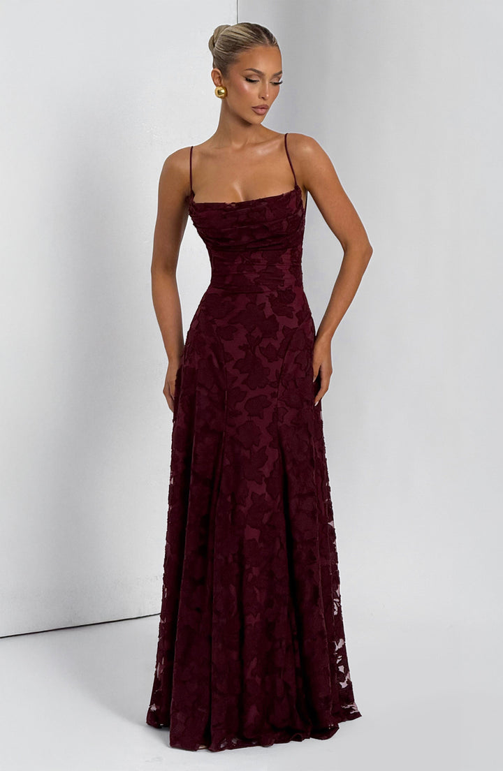 Ottilie | Women's Wedding Guest Dress Floral Lace Maxi