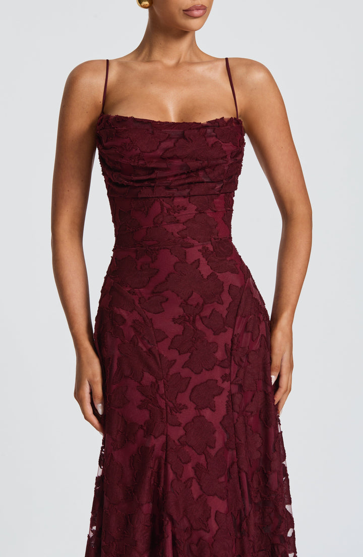 Ottilie | Women's Wedding Guest Dress Floral Lace Maxi