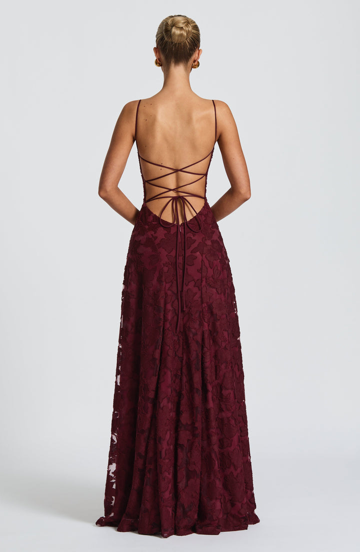 Ottilie | Women's Wedding Guest Dress Floral Lace Maxi
