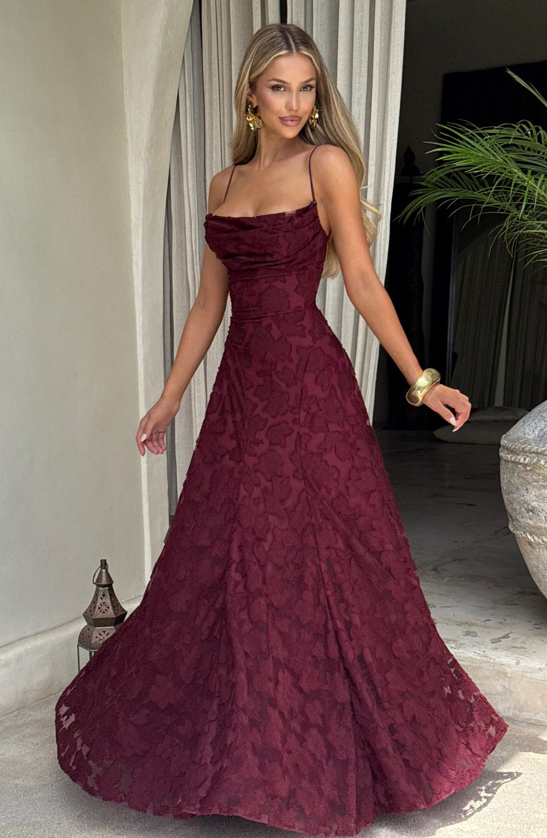 Ottilie | Women's Wedding Guest Dress Floral Lace Maxi