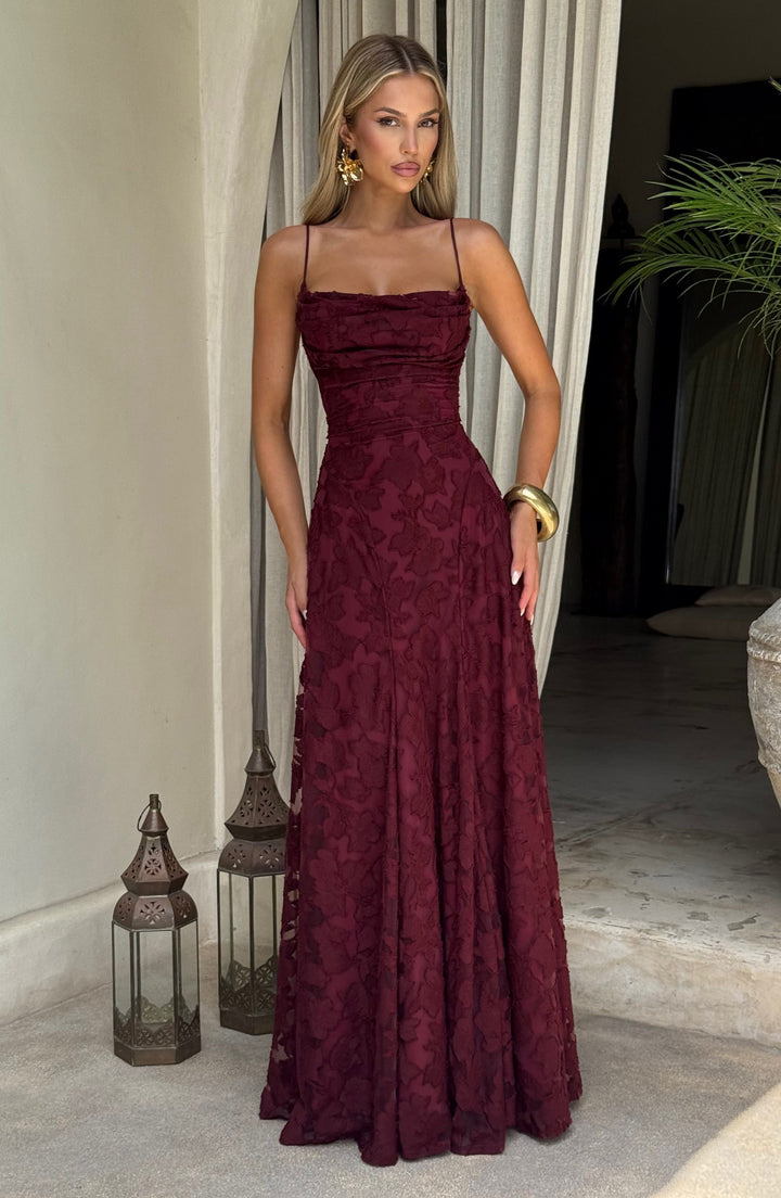 Ottilie | Women's Wedding Guest Dress Floral Lace Maxi