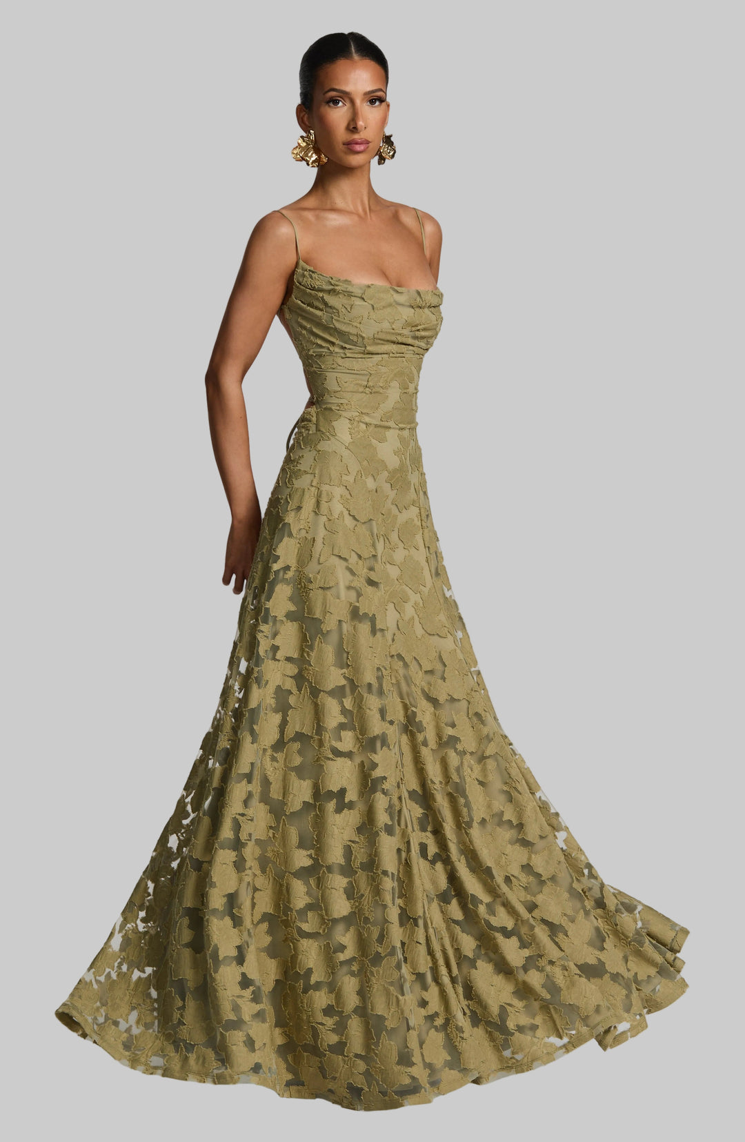 Ottilie | Women's Wedding Guest Dress Floral Lace Maxi