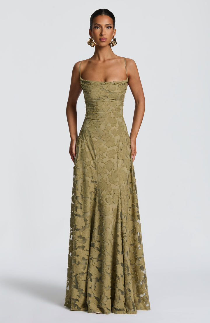 Ottilie | Women's Wedding Guest Dress Floral Lace Maxi