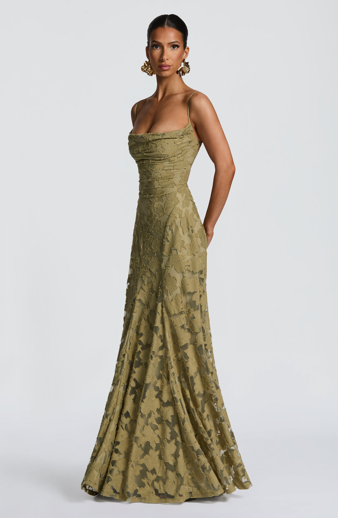 Ottilie | Women's Wedding Guest Dress Floral Lace Maxi
