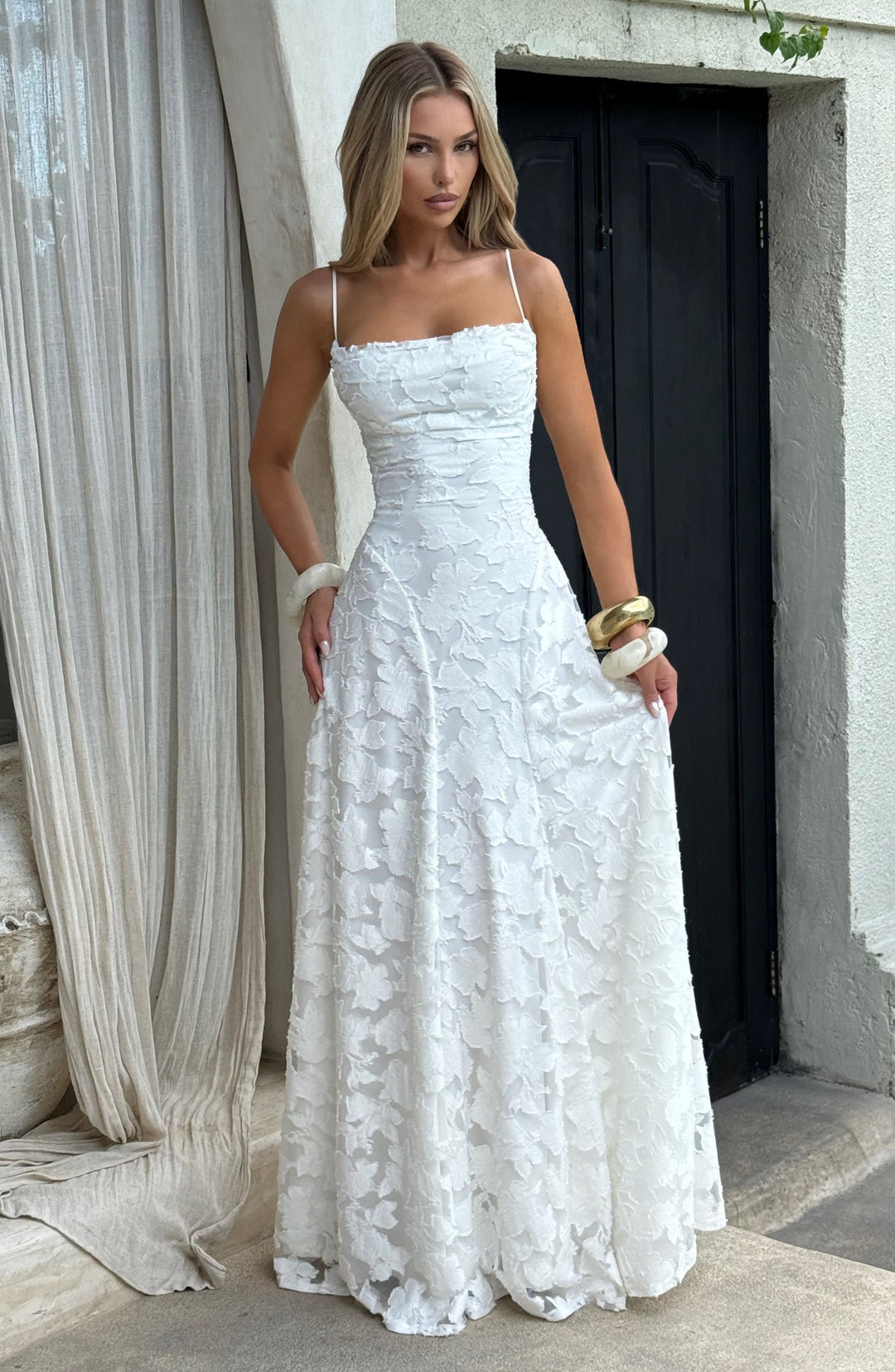 Ottilie | Women's Wedding Guest Dress Floral Lace Maxi
