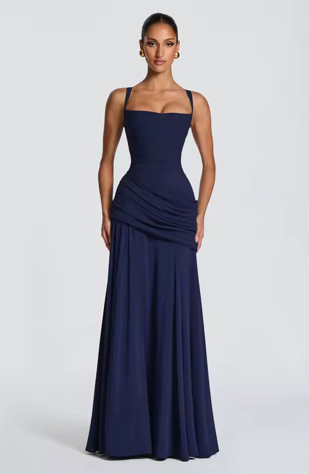 Vivienne | Women's Wedding Guest Dress Corset Maxi Flare