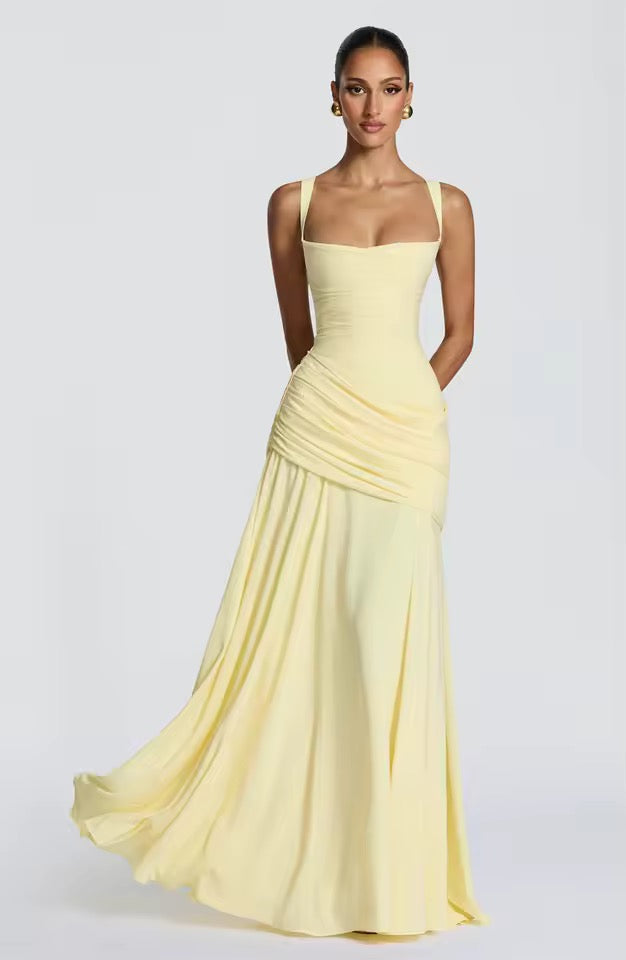 Vivienne | Women's Wedding Guest Dress Corset Maxi Flare