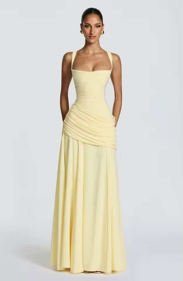 Vivienne | Women's Wedding Guest Dress Corset Maxi Flare