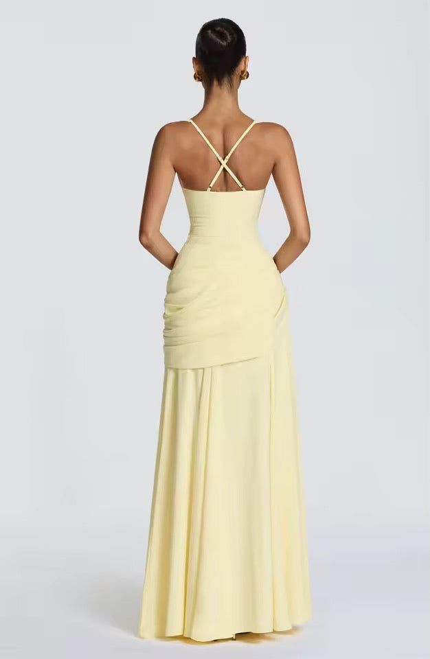 Vivienne | Women's Wedding Guest Dress Corset Maxi Flare