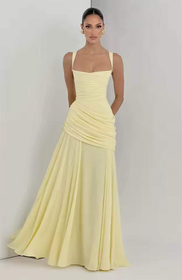 Vivienne | Women's Wedding Guest Dress Corset Maxi Flare