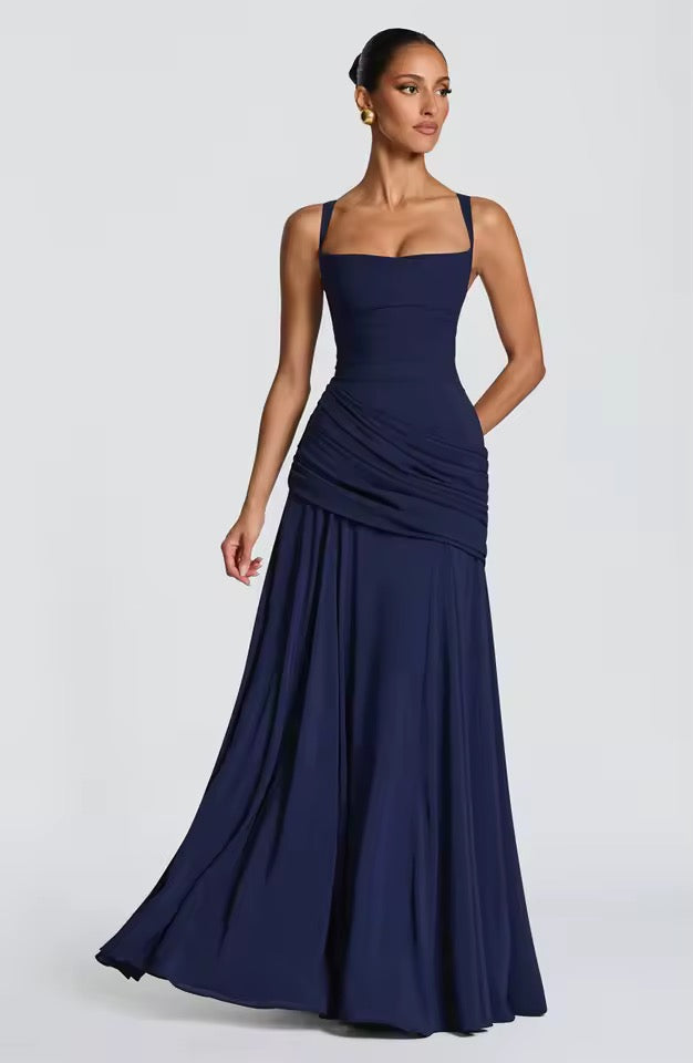 Vivienne | Women's Wedding Guest Dress Corset Maxi Flare