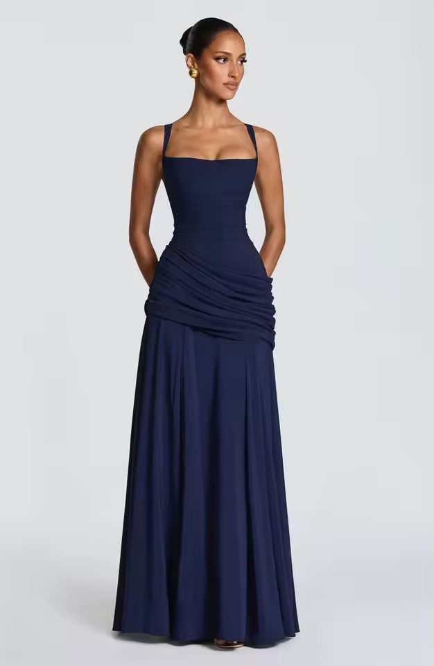 Vivienne | Women's Wedding Guest Dress Corset Maxi Flare