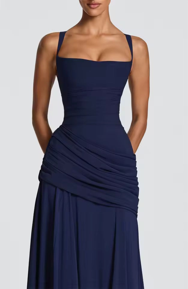 Vivienne | Women's Wedding Guest Dress Corset Maxi Flare
