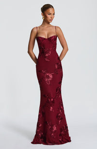 Valentina | Women's Wedding Guest Dress Floral Corset Maxi
