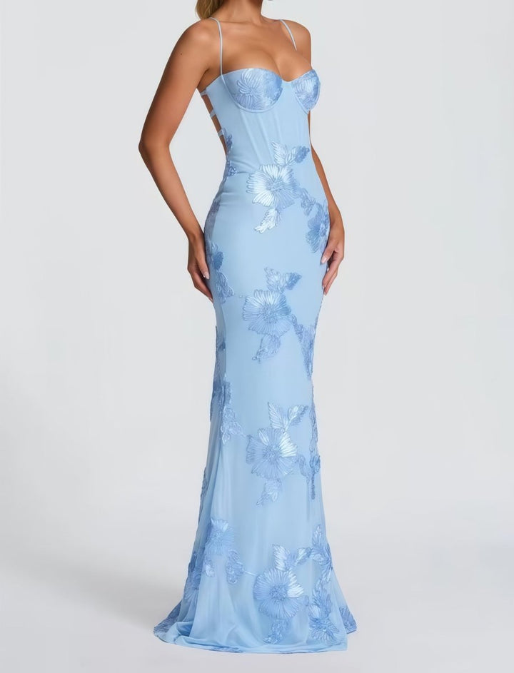 Valentina | Women's Wedding Guest Dress Floral Corset Maxi