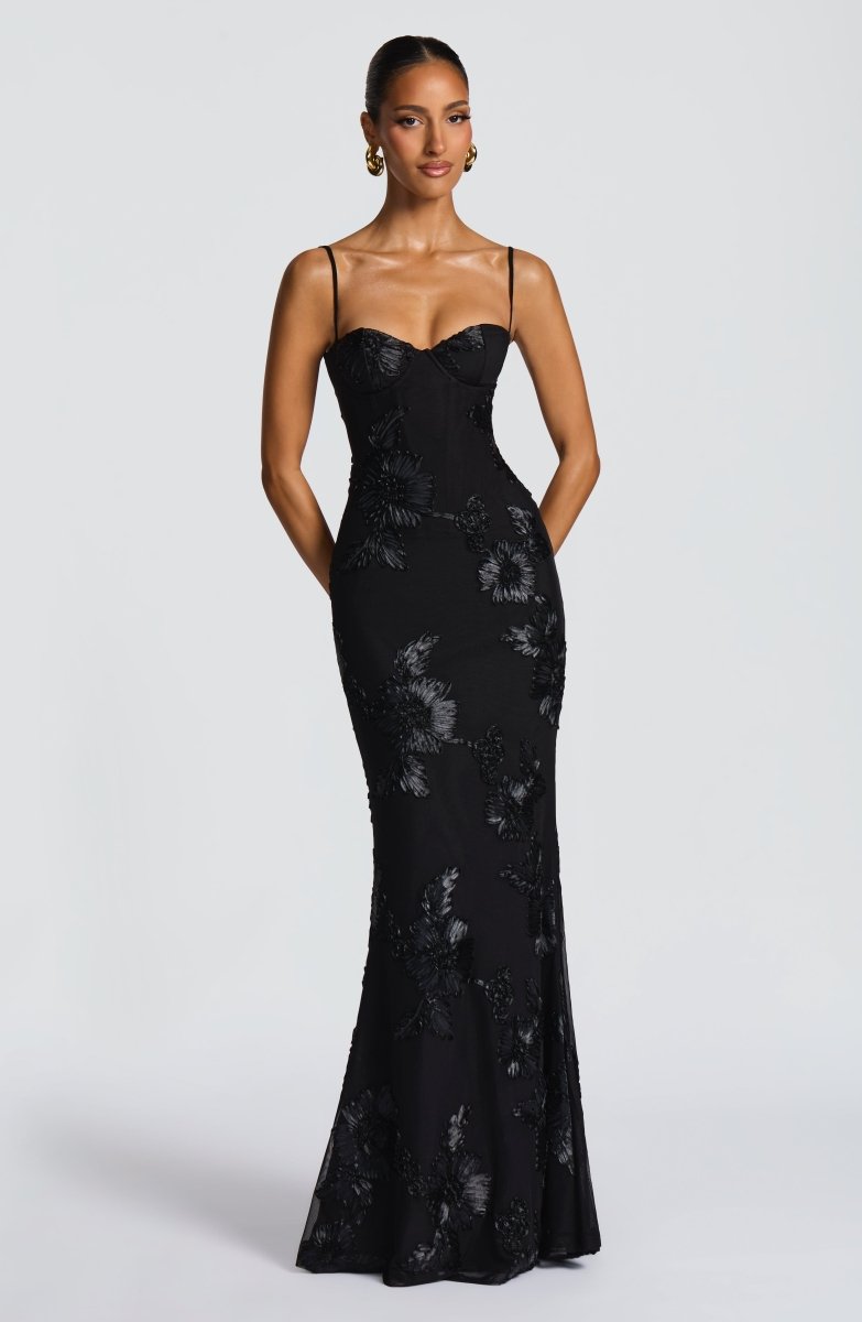 Valentina | Women's Wedding Guest Dress Floral Corset Maxi