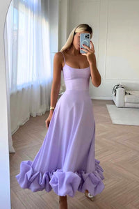 Flora | Women's Wedding Guest Dress Ruffle Hem Midi