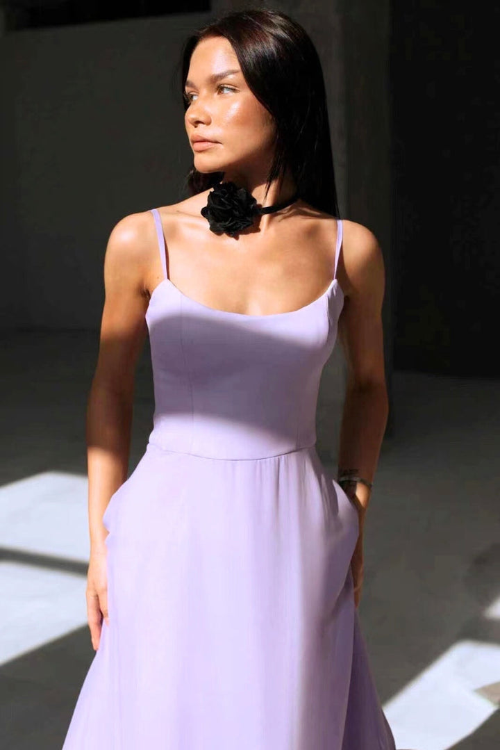 Flora | Women's Wedding Guest Dress Ruffle Hem Midi