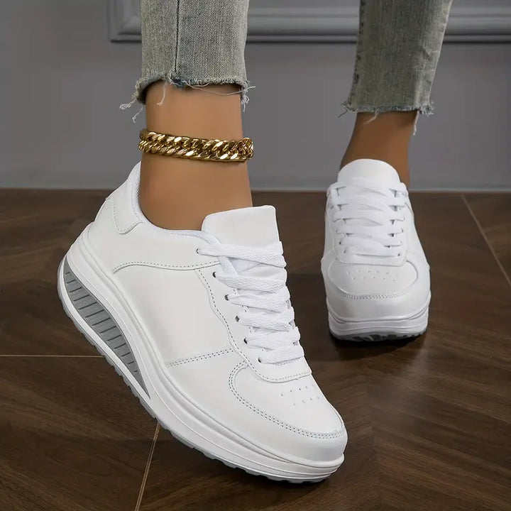 Darling | Script Embroidered Contrast Panel Women's Sneakers