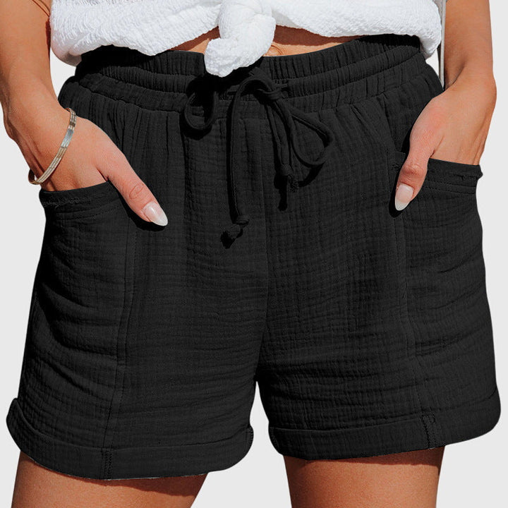 Alouette | Women's Shorts – Wide-Leg Drawstring Loose Fit Design