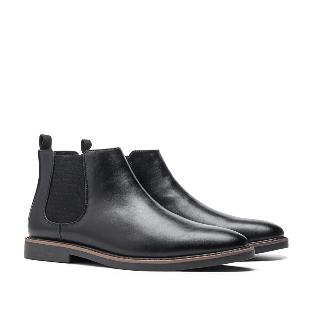Reid | Men's Chelsea Boots Leather Elastic Side Panel