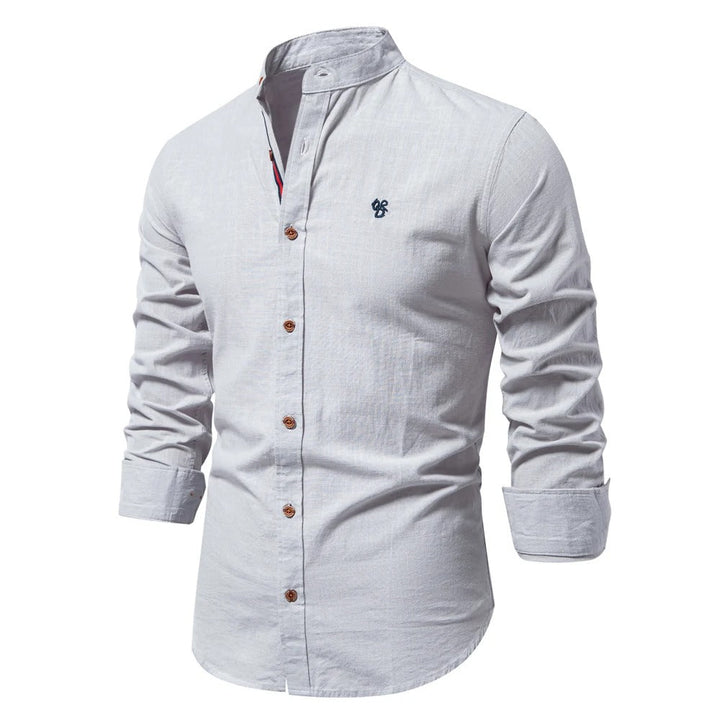 Bandit | Mandarin Collar Linen Mens Smart Casual Shirt