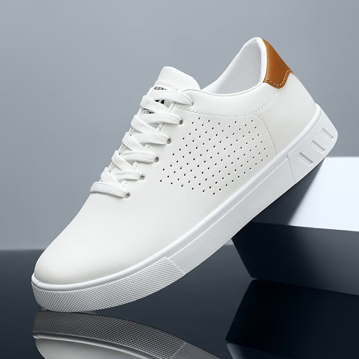 Paxton | Perforated Lace-Up Men's Sneakers with Contrast Heel Tab