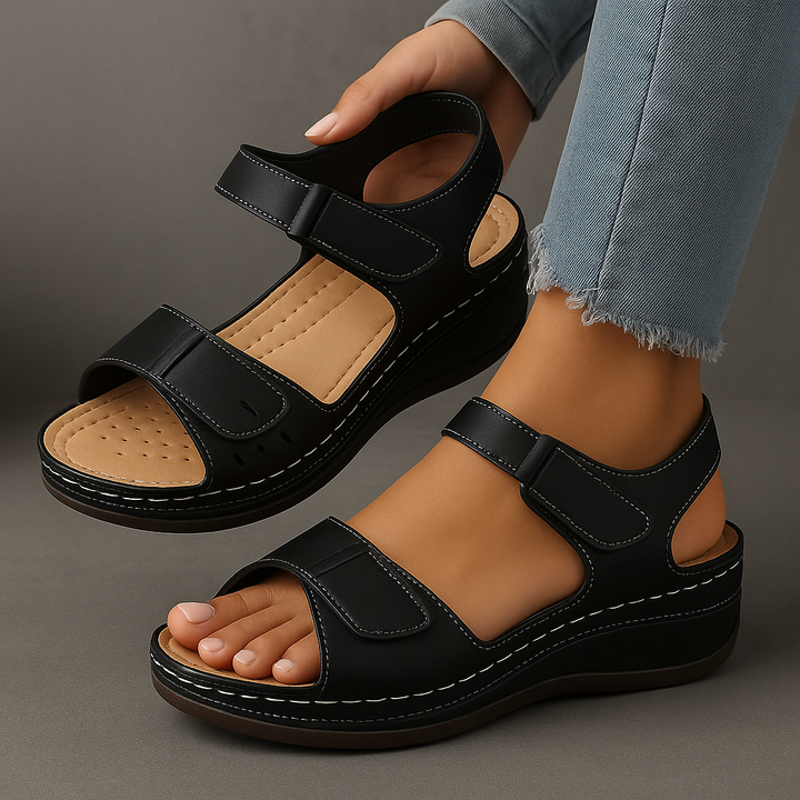 Comfort | Double-Strap Velcro Orthopedic Wedges