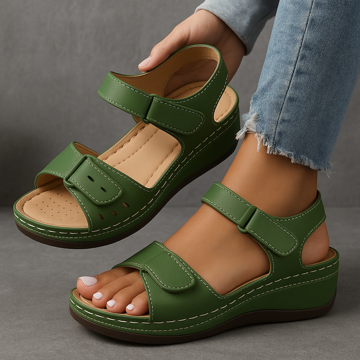 Comfort | Double-Strap Velcro Orthopedic Wedges