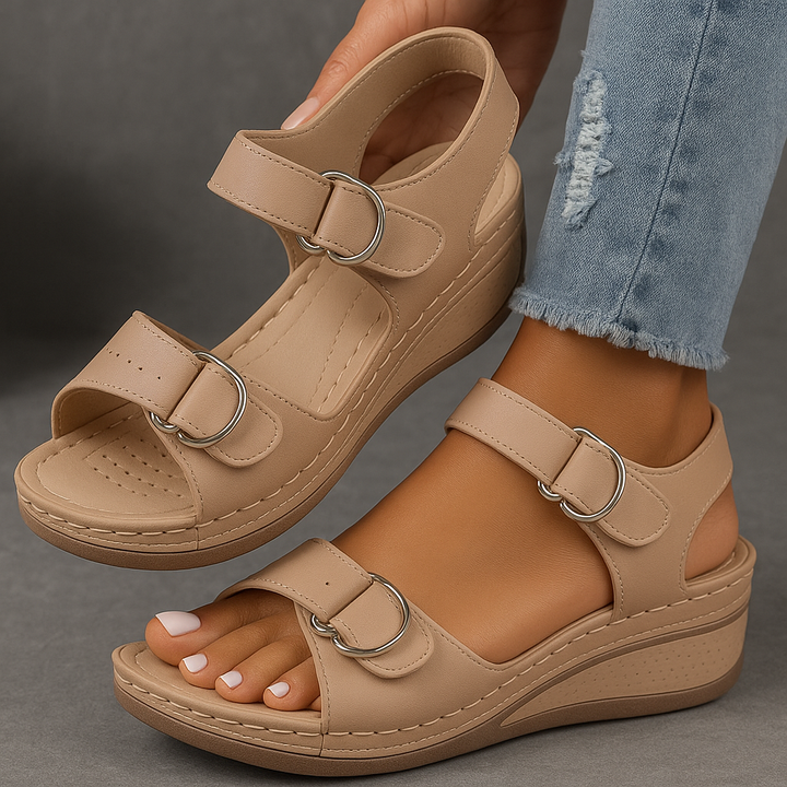 Comfort | Double-Strap Velcro Orthopedic Wedges