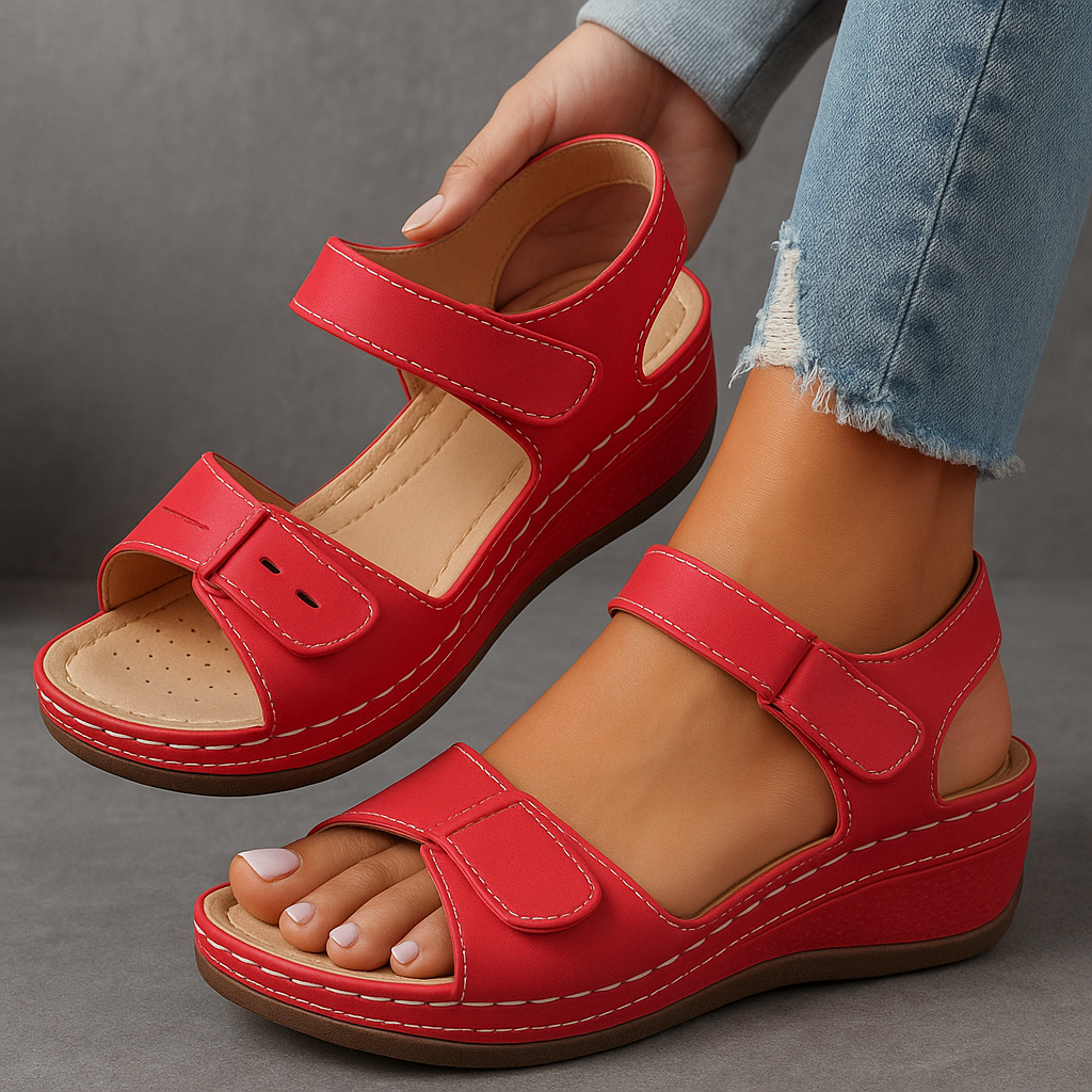 Comfort | Double-Strap Velcro Orthopedic Wedges