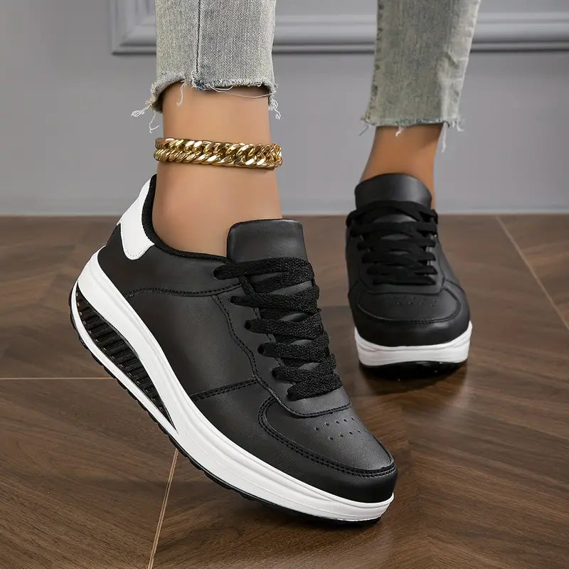 Darling | Script Embroidered Contrast Panel Women's Sneakers