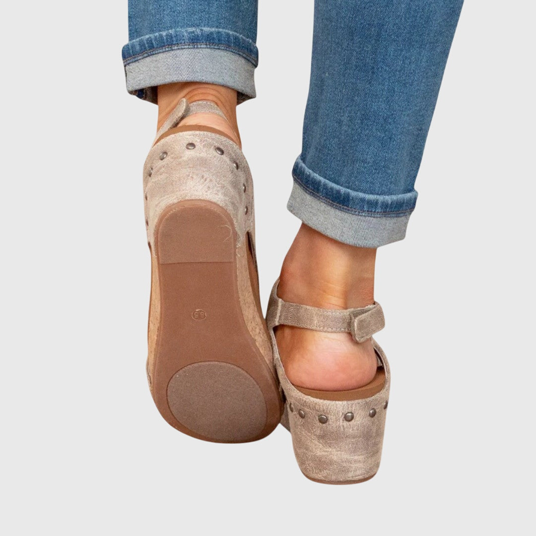 Sandbar | T-Bar Cork Platform Wedges