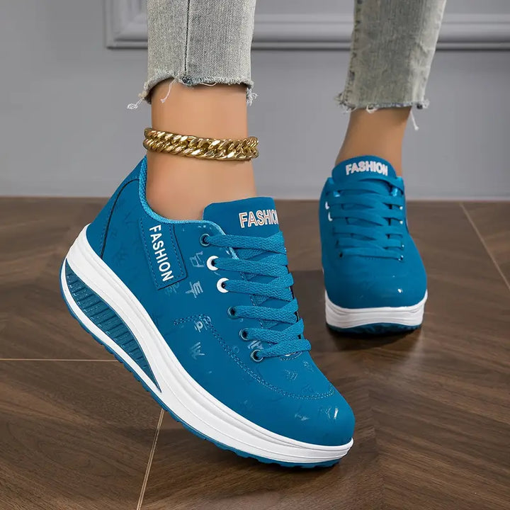 Darling | Script Embroidered Contrast Panel Women's Sneakers